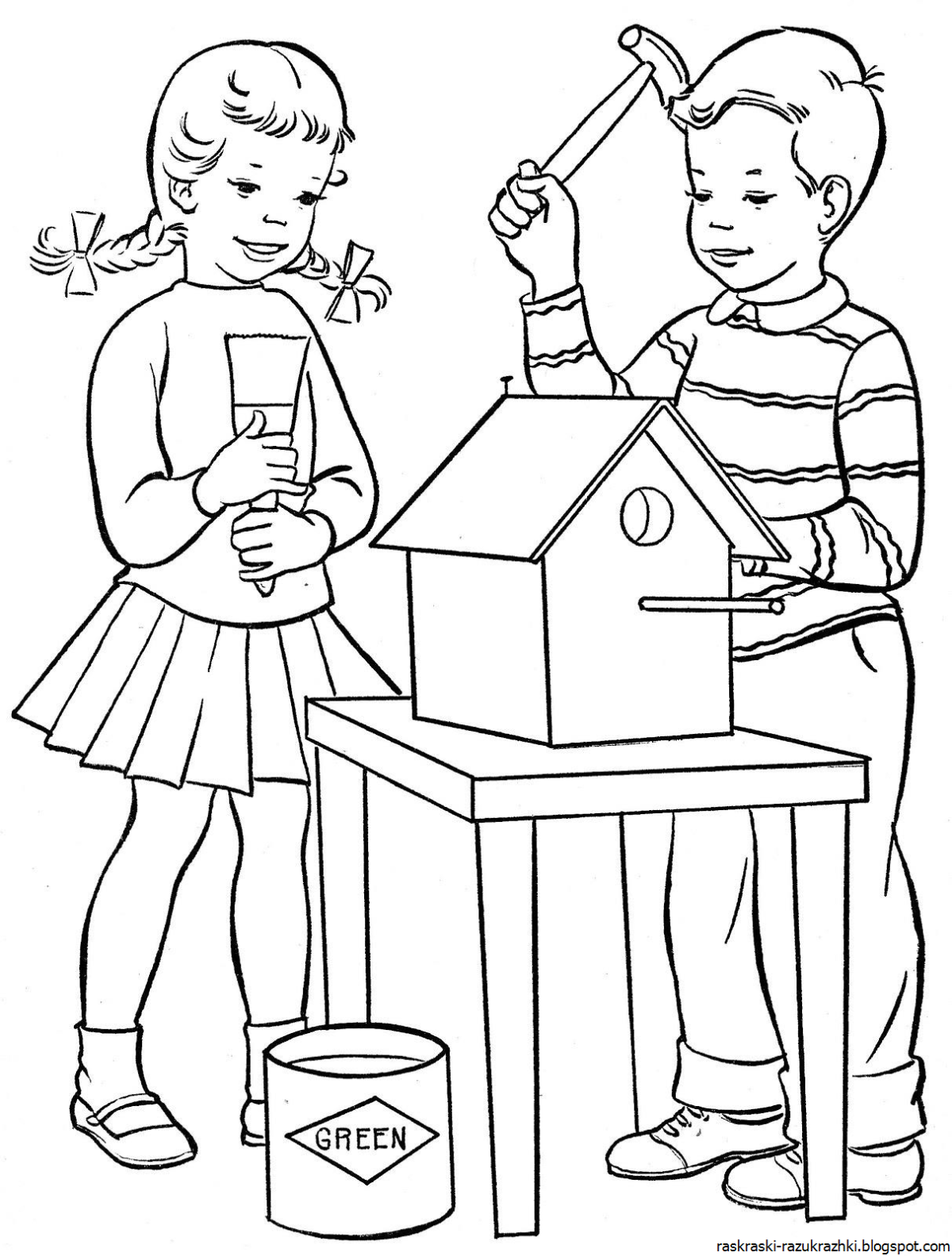 Раскраски на тему добрые дела