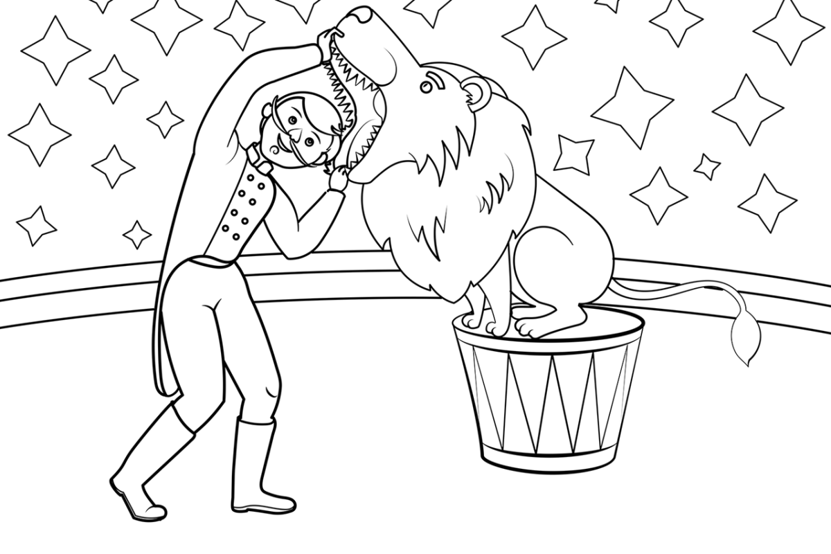 Цирк. Раскраска