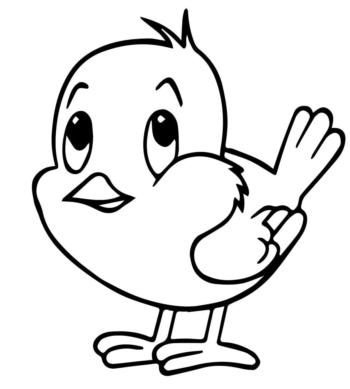 Контур птицы Снегирь