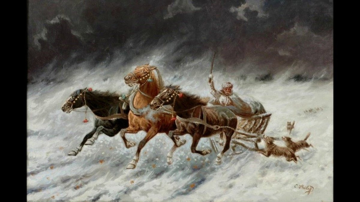 Иллюстрация г.в.Свиридов «метель».