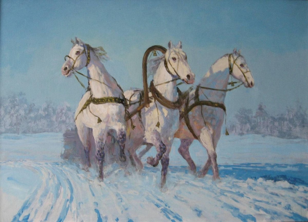 Иллюстрация снег идет