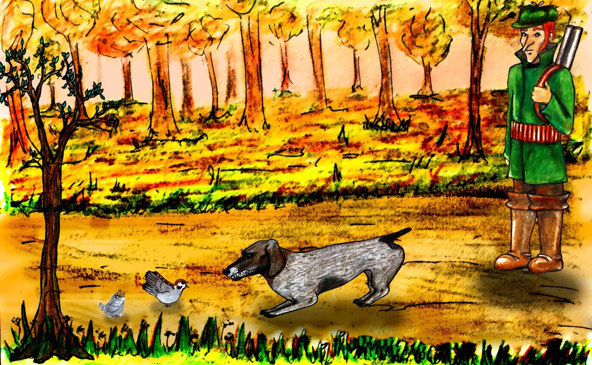 Тургенев Воробей иллюстрации