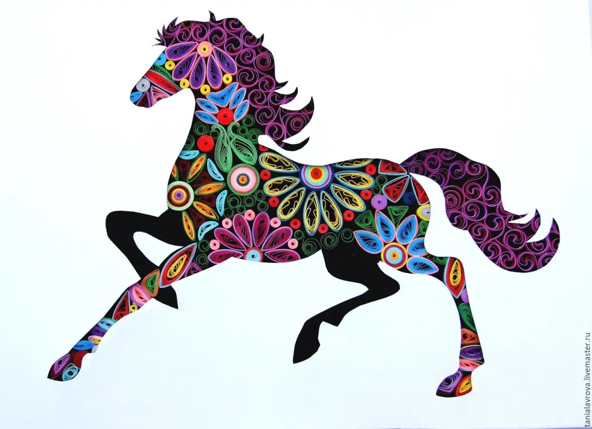 Квиллинг лошадь