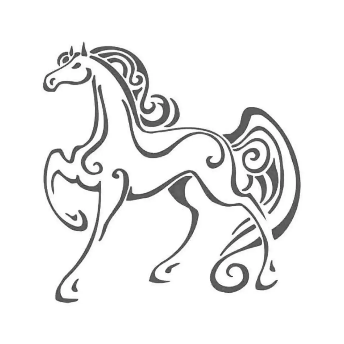 Лошадь из орнамента