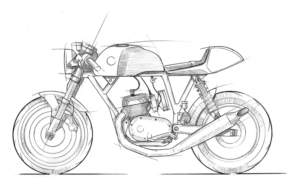 Cafe Racer Днепр чертежи