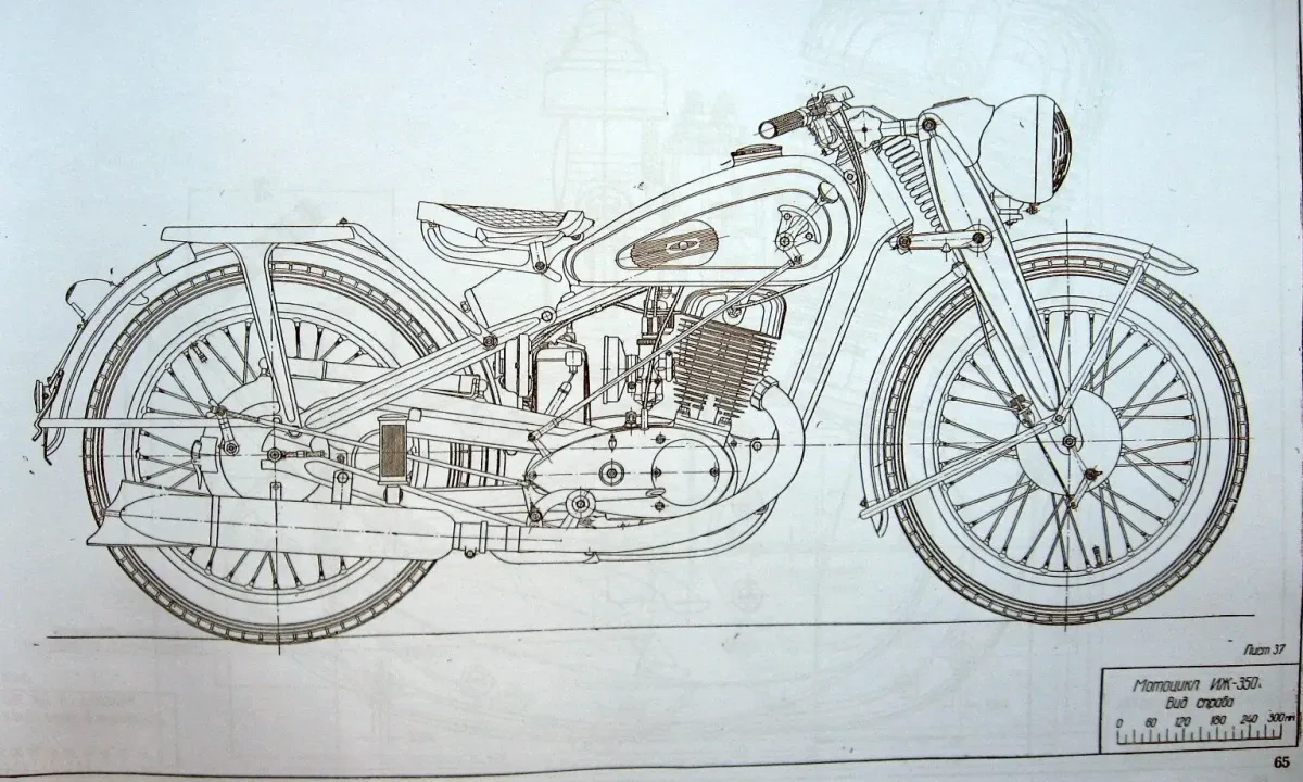 ИЖ-8 мотоцикл сбоку