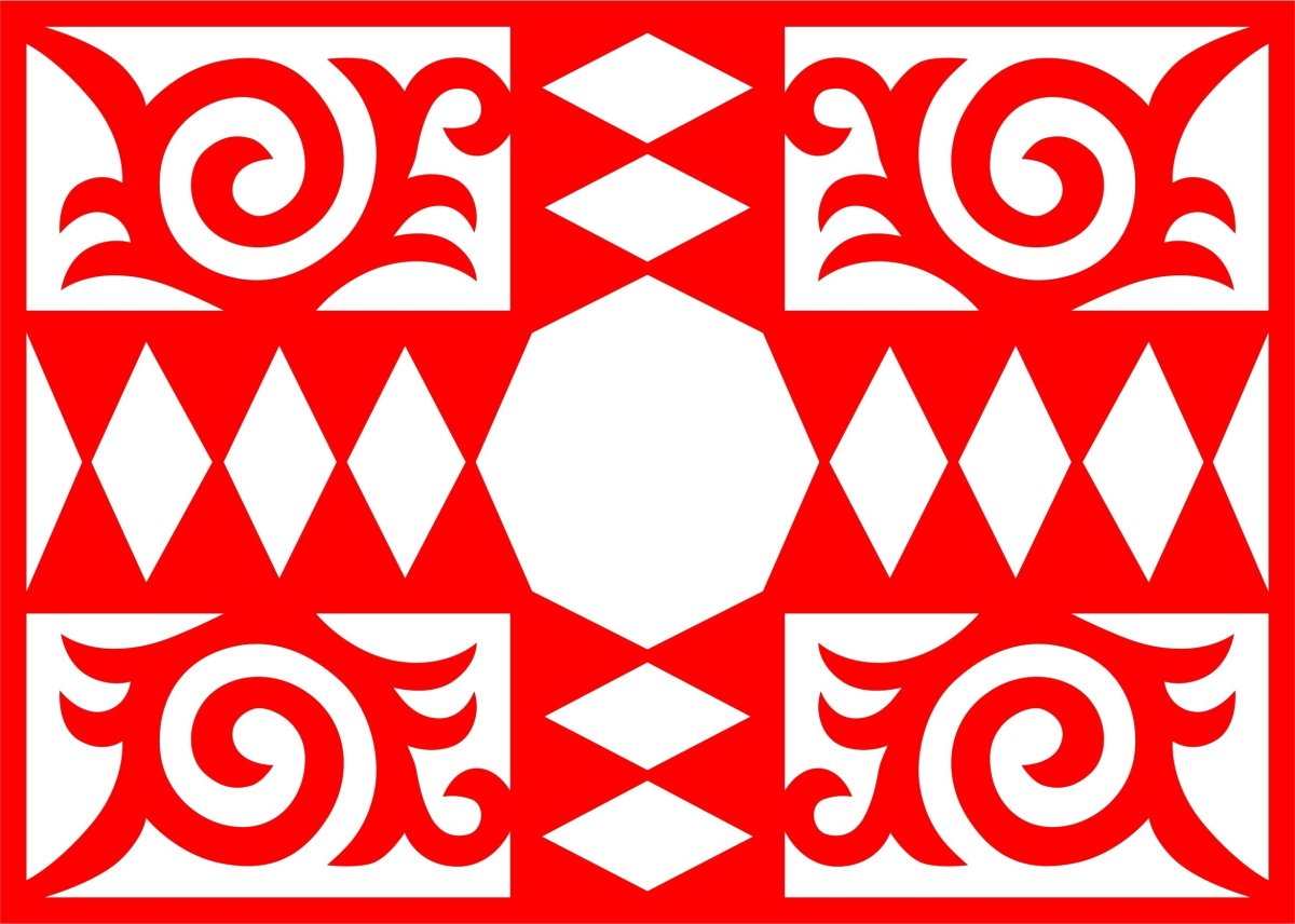 Киргизский национальный узор