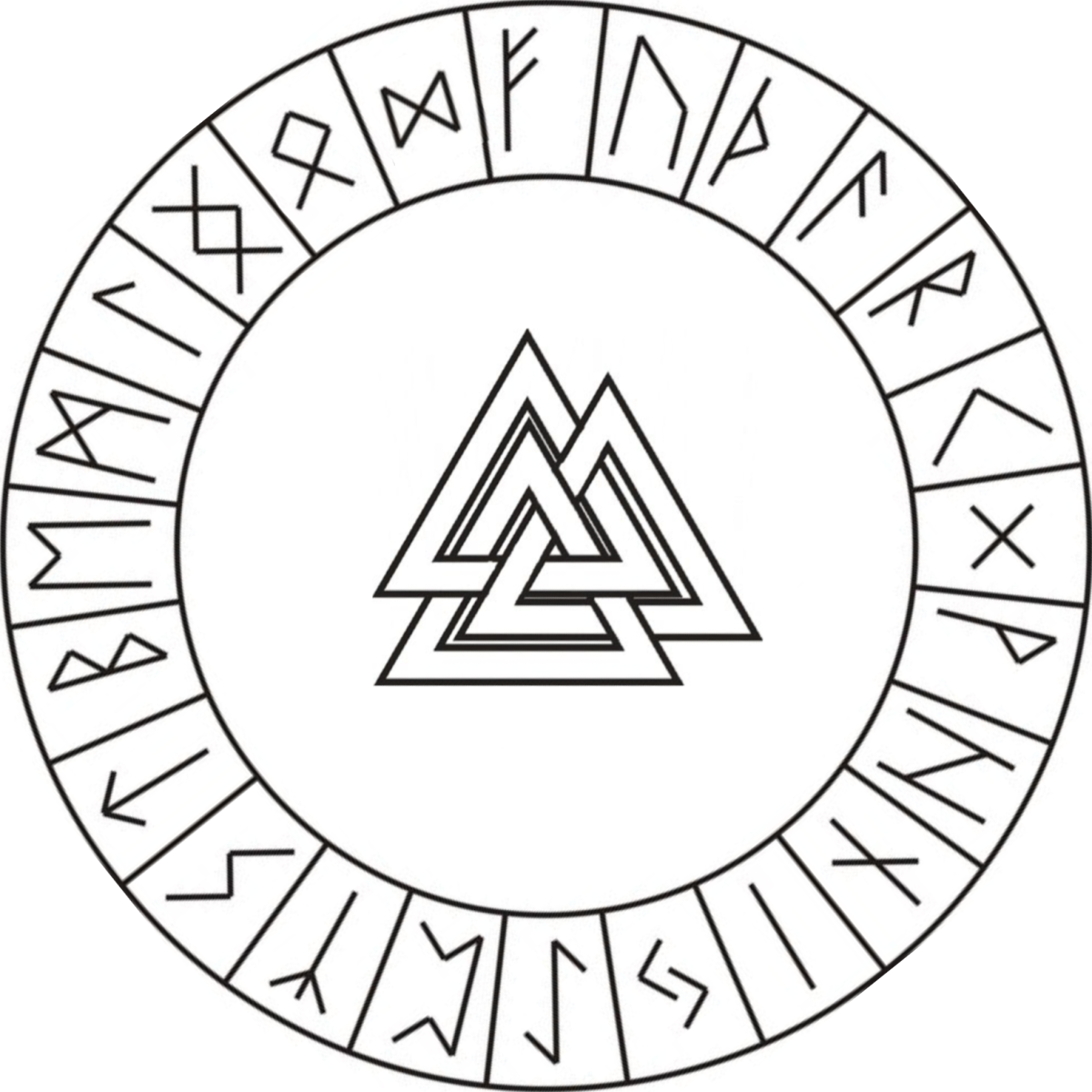 Рунический круг старший футарк