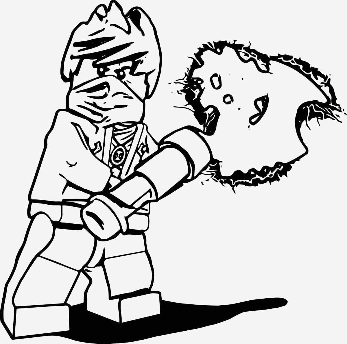 Кай из Ниндзяго раскраска