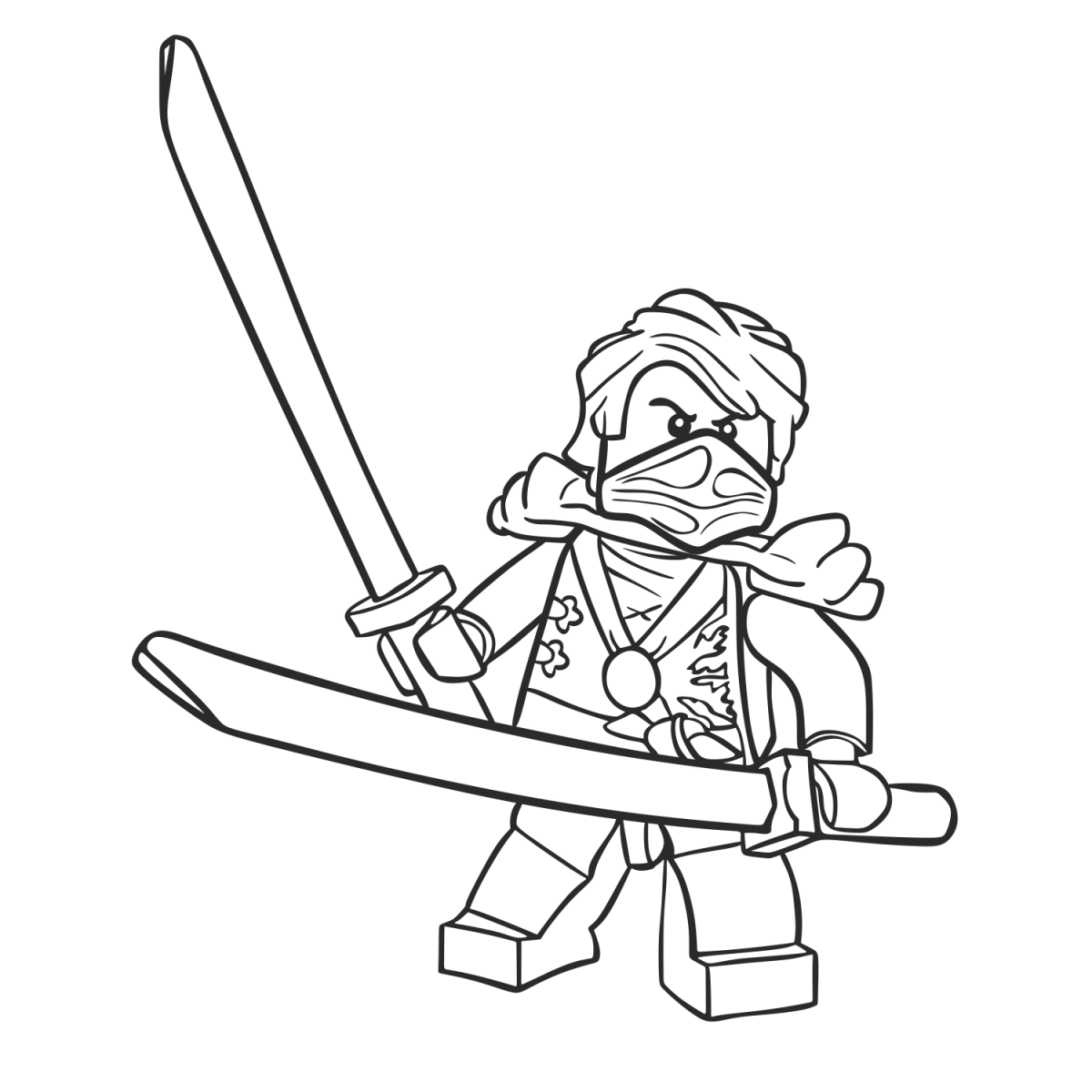 Колл с молотом срисовать Ниндзяго