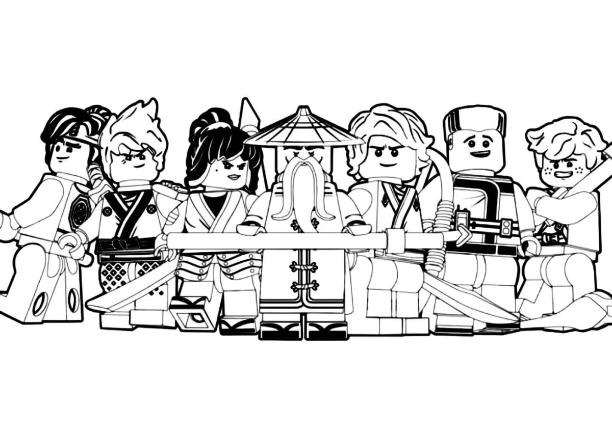 Раскраска Ниндзяго Ллойд