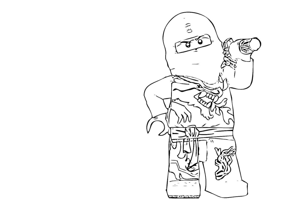 Раскраска лего Ниндзяго призраки
