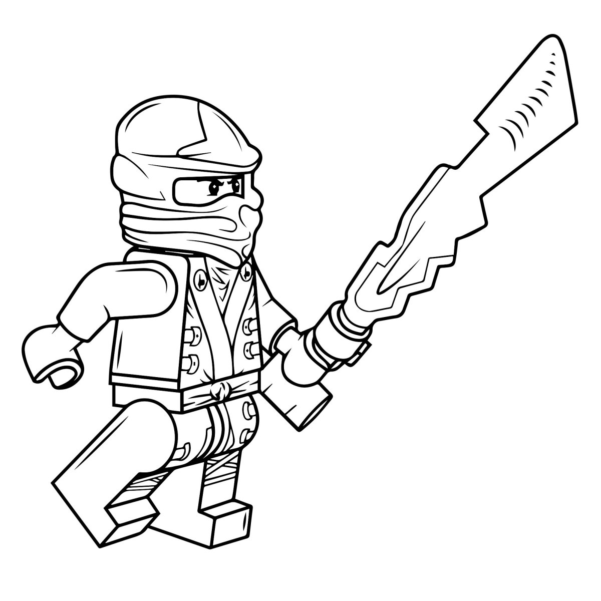 Трафарет лего Ниндзяго