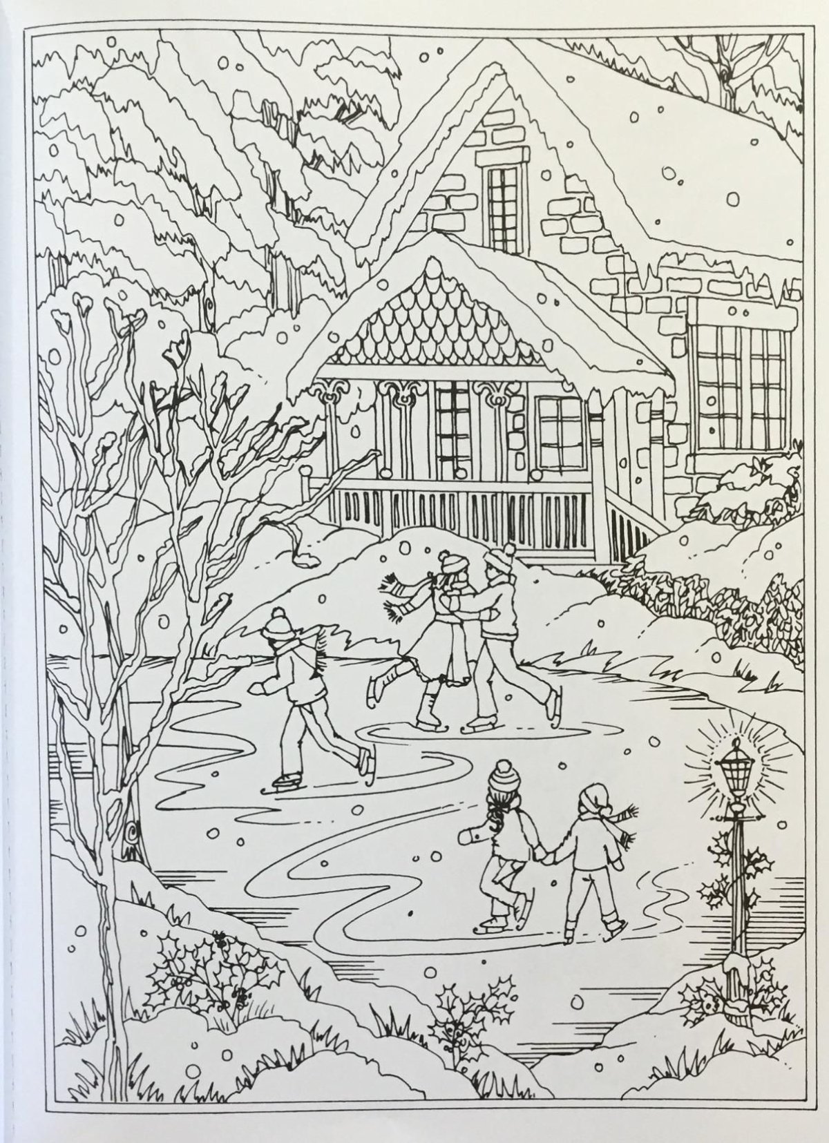 Зимние раскраски антистресс