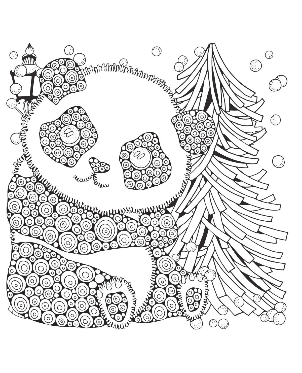 Новогодняя раскаска антис