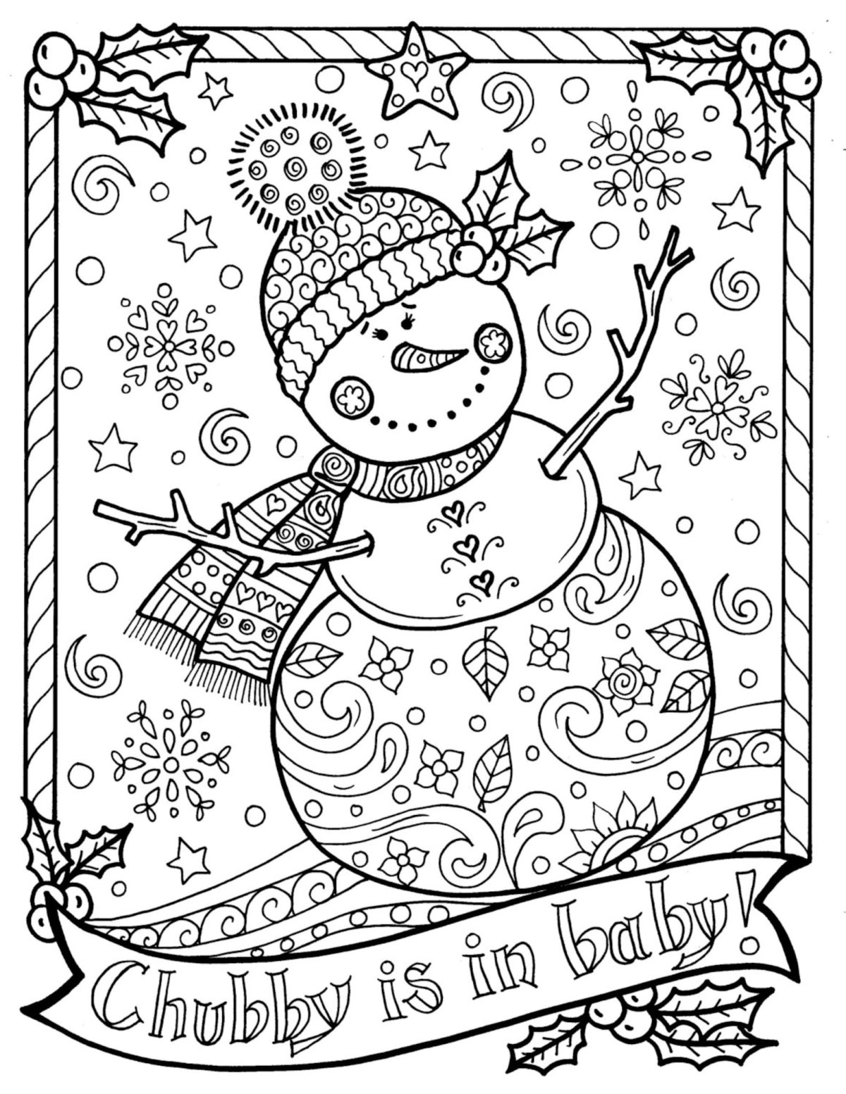 Новогодние раскраски антистресс