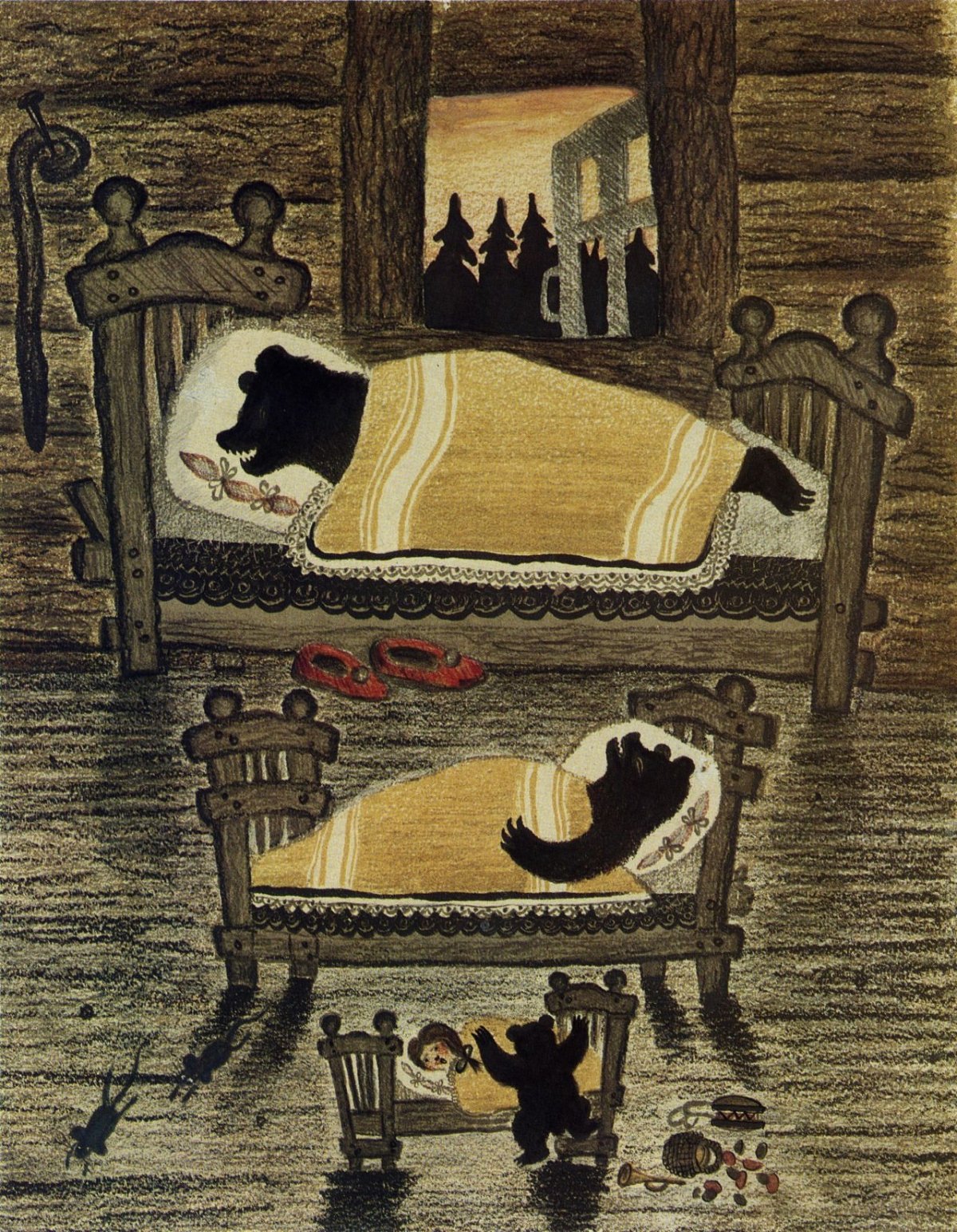 Юрий Васнецов. Три медведя. 1935 Г.