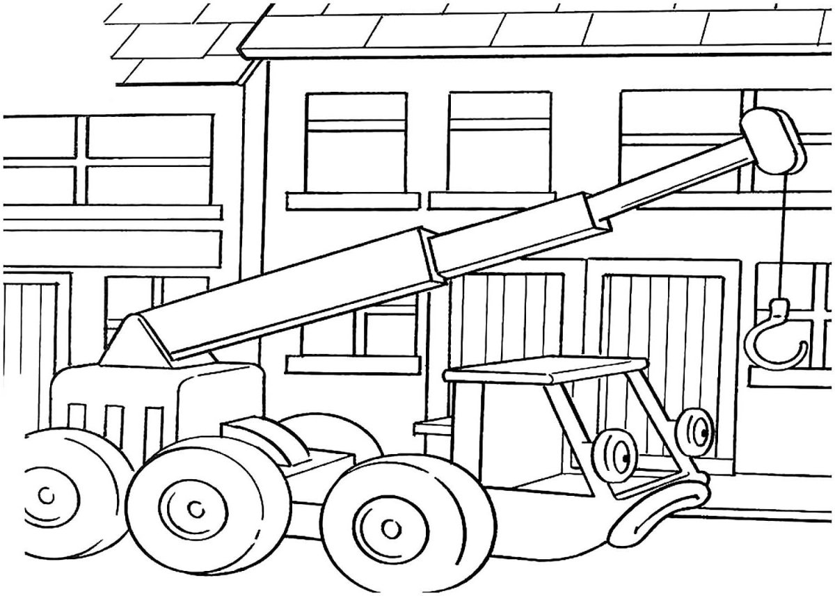 Раскраска стройка