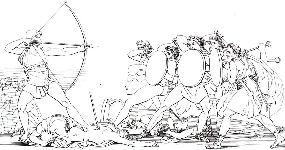 Иллюстрация к поэме Илиада