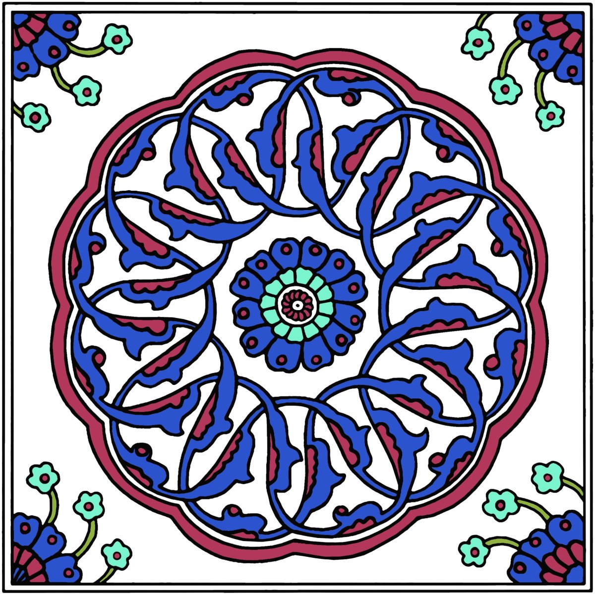 Турецкий орнамент круг