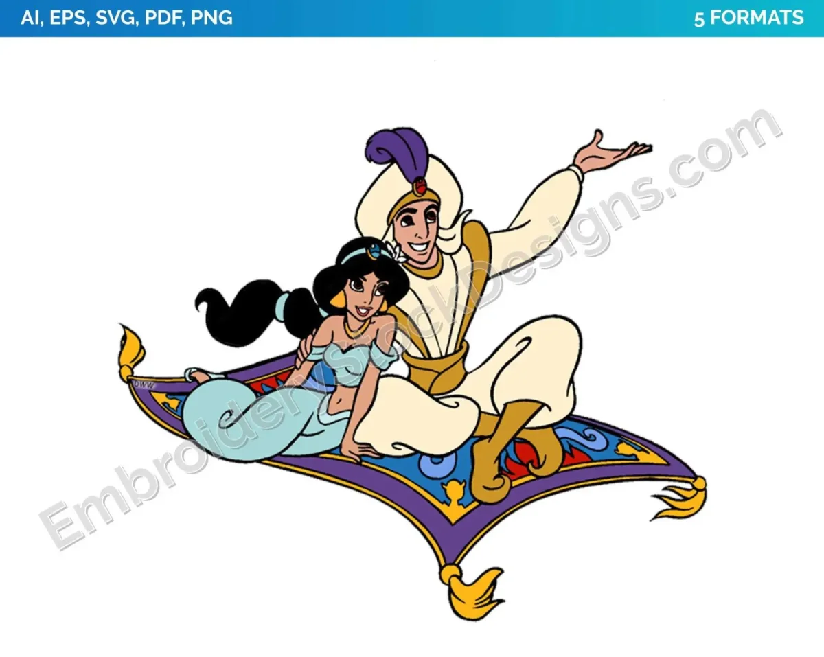 Алладин и Жасмин вектор