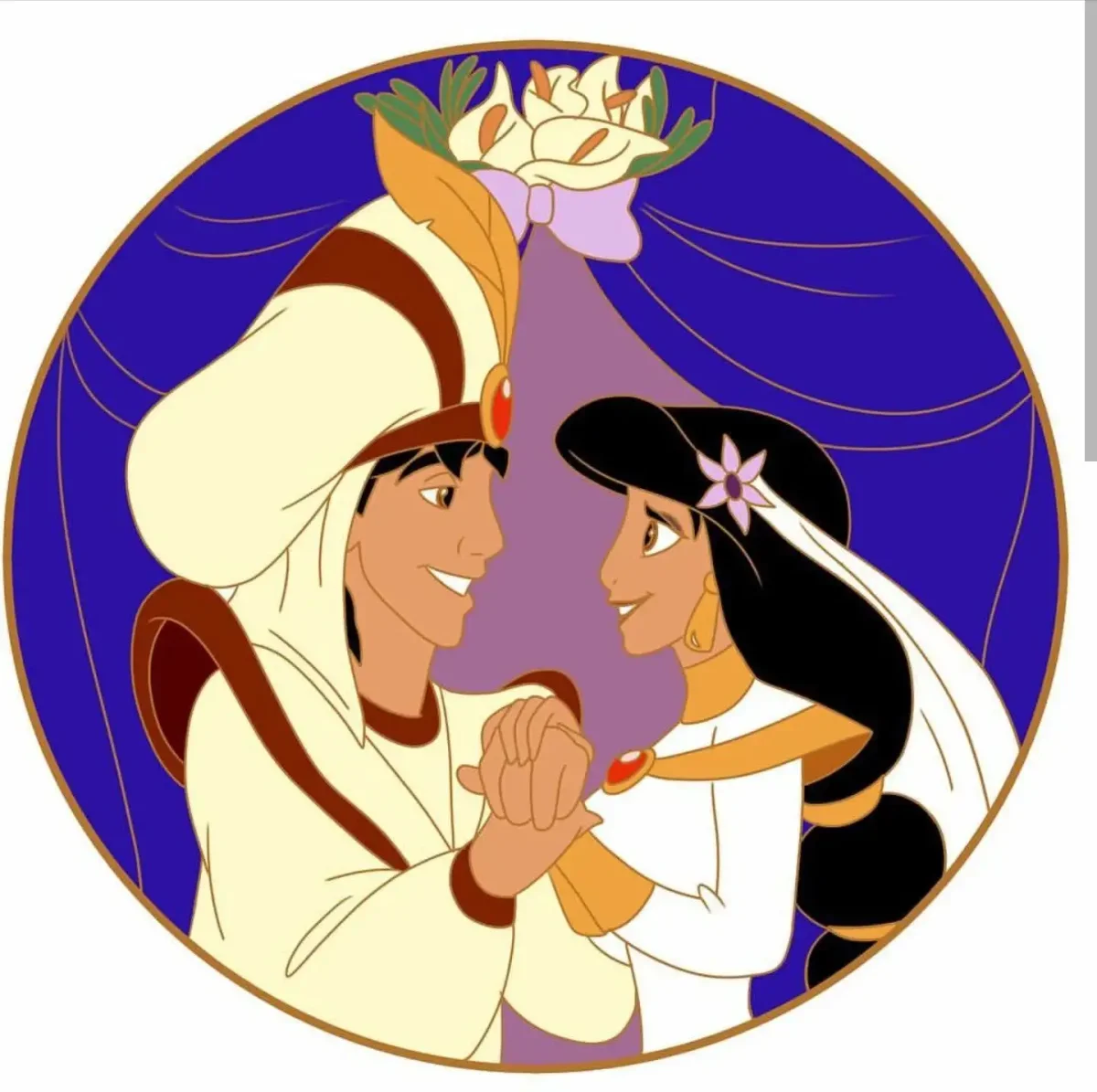 Принцесса Жасмин свадьба и Аладдин