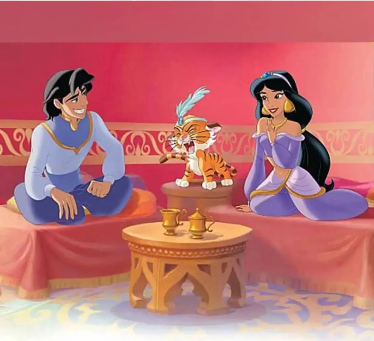 Жасмин принцесса Дисней и.аладин.семья
