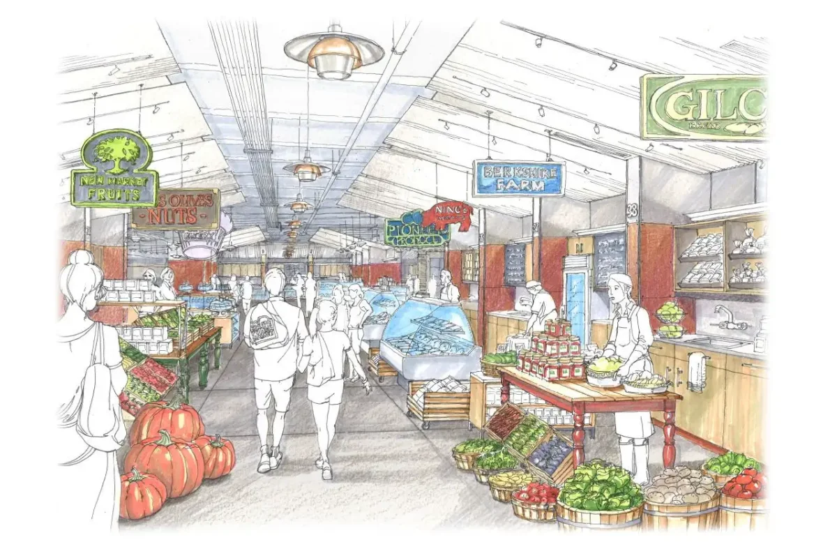 Рынок рисунок