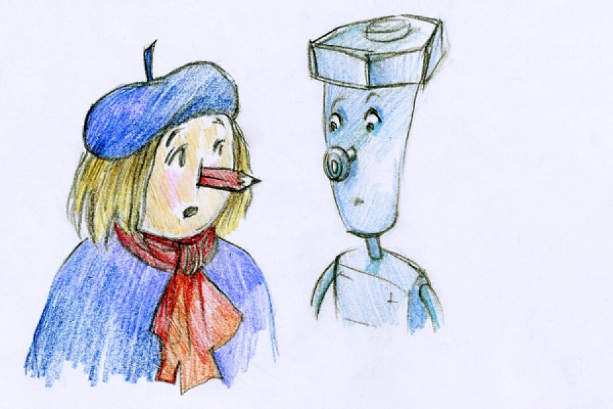 Винтик из Незнайки раскраска