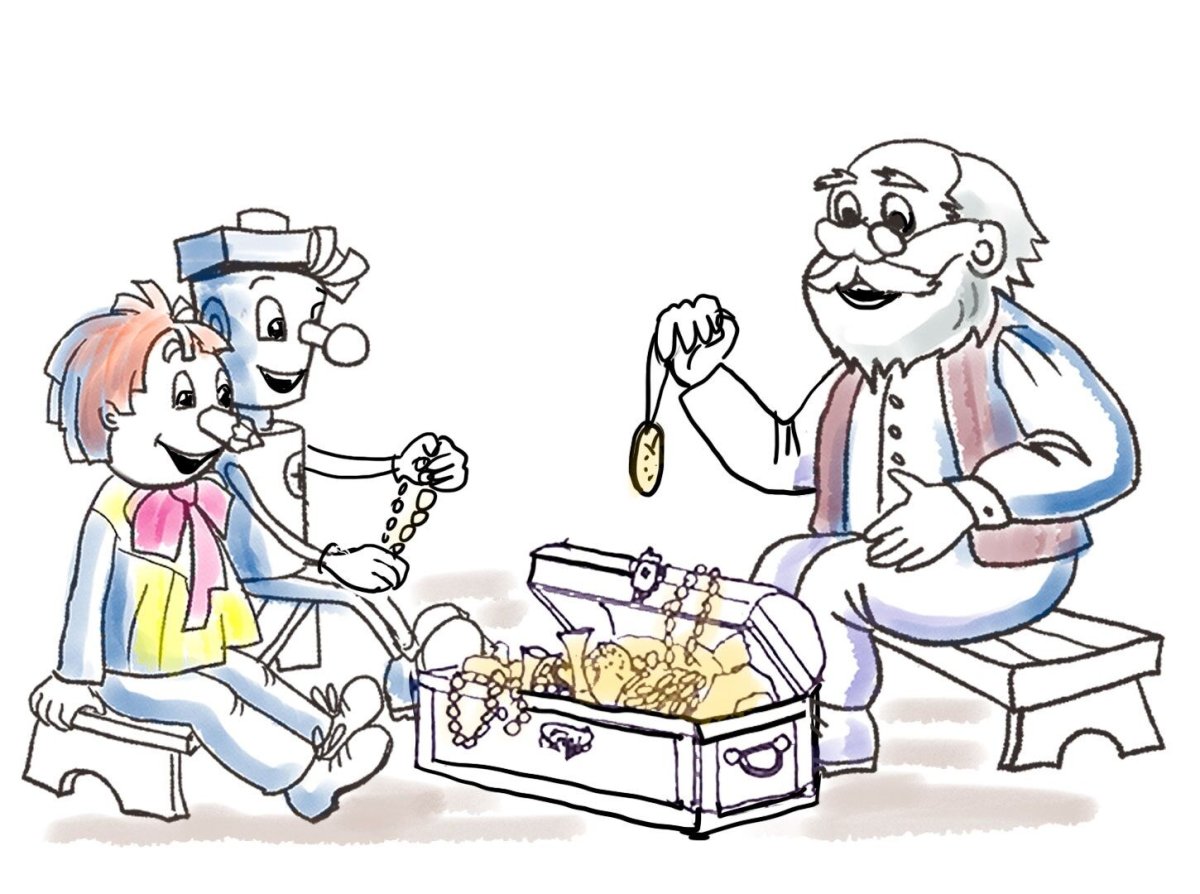 Рисунок робота для детей 7 лет