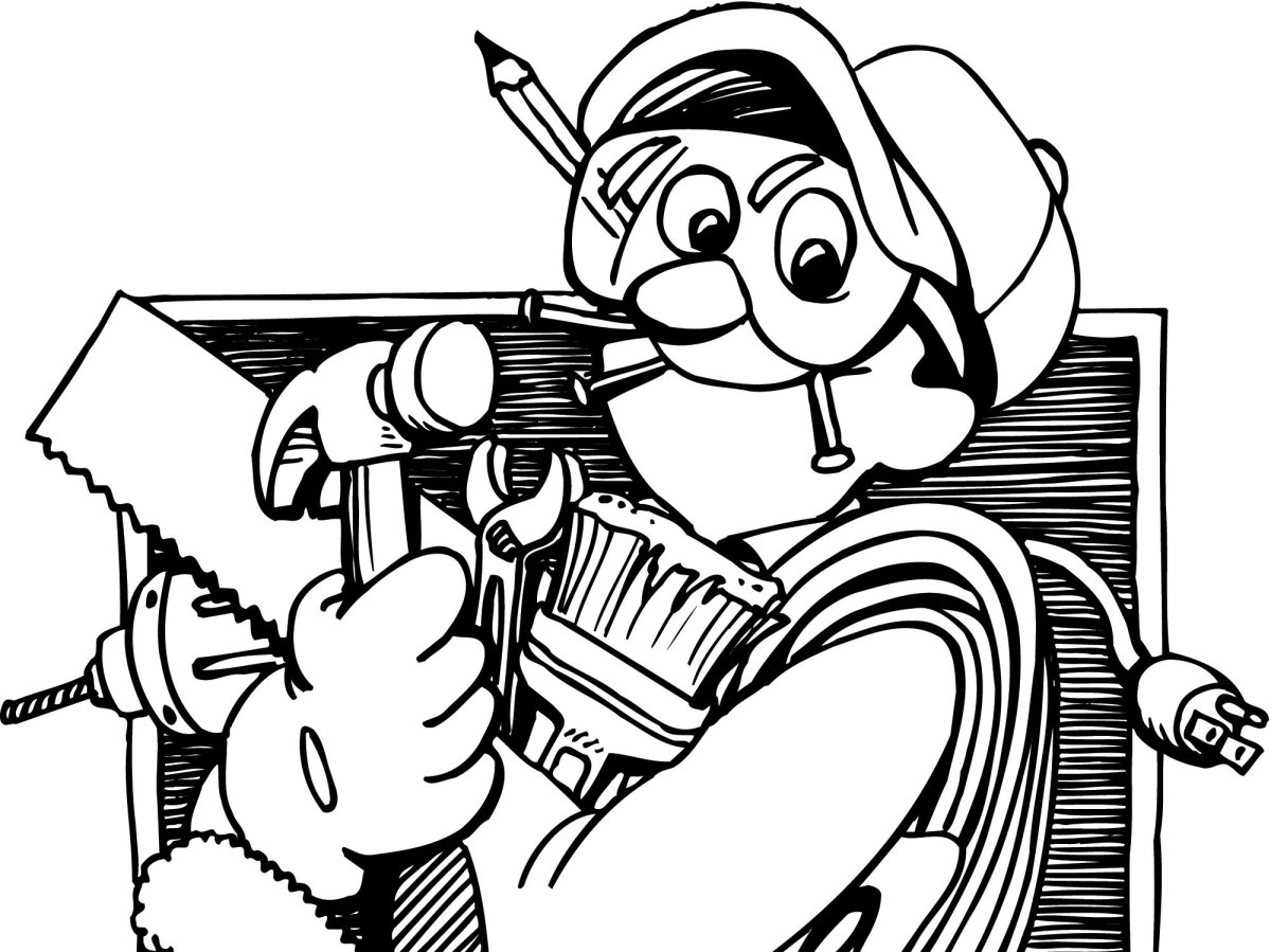 Робот раскраска для детей