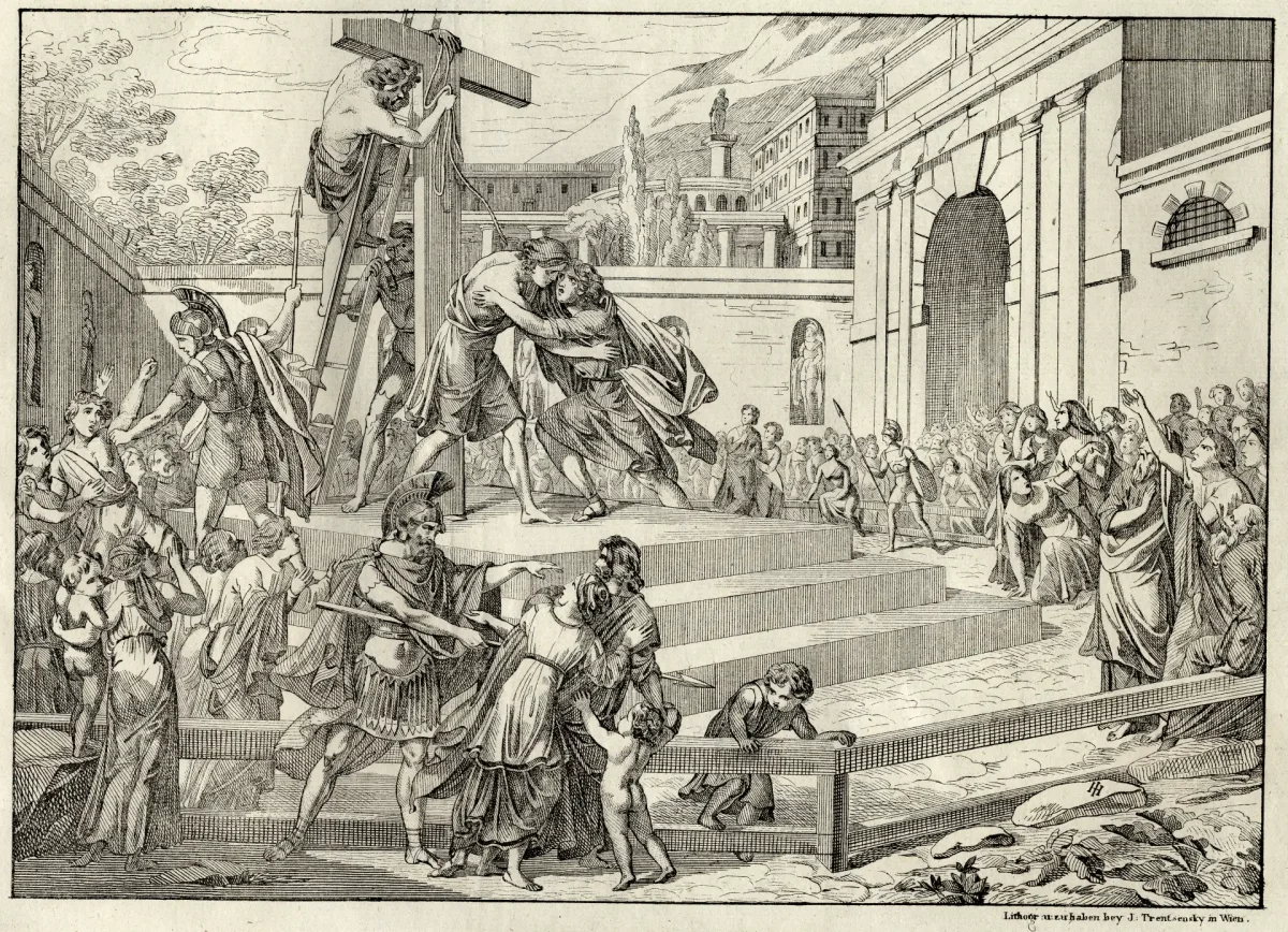 Рисунок из баллады перчатка