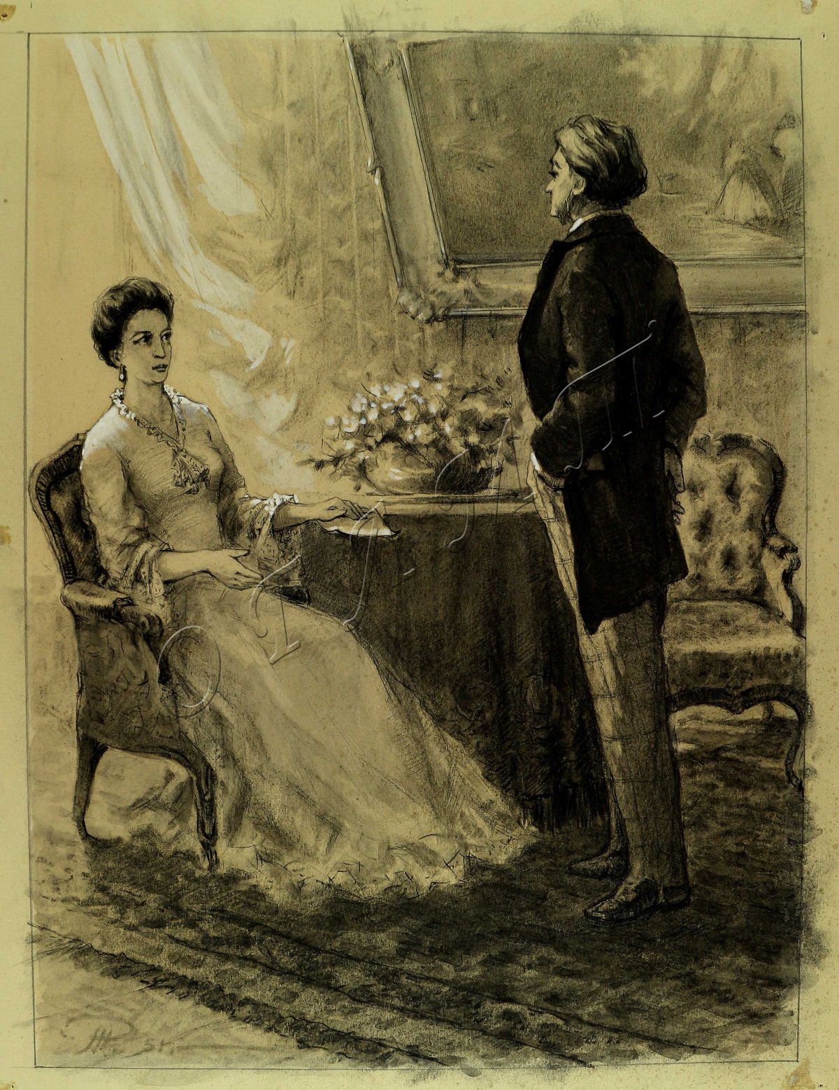 Иллюстрации к роману отцы и дети и.с.Тургенева Одинцова