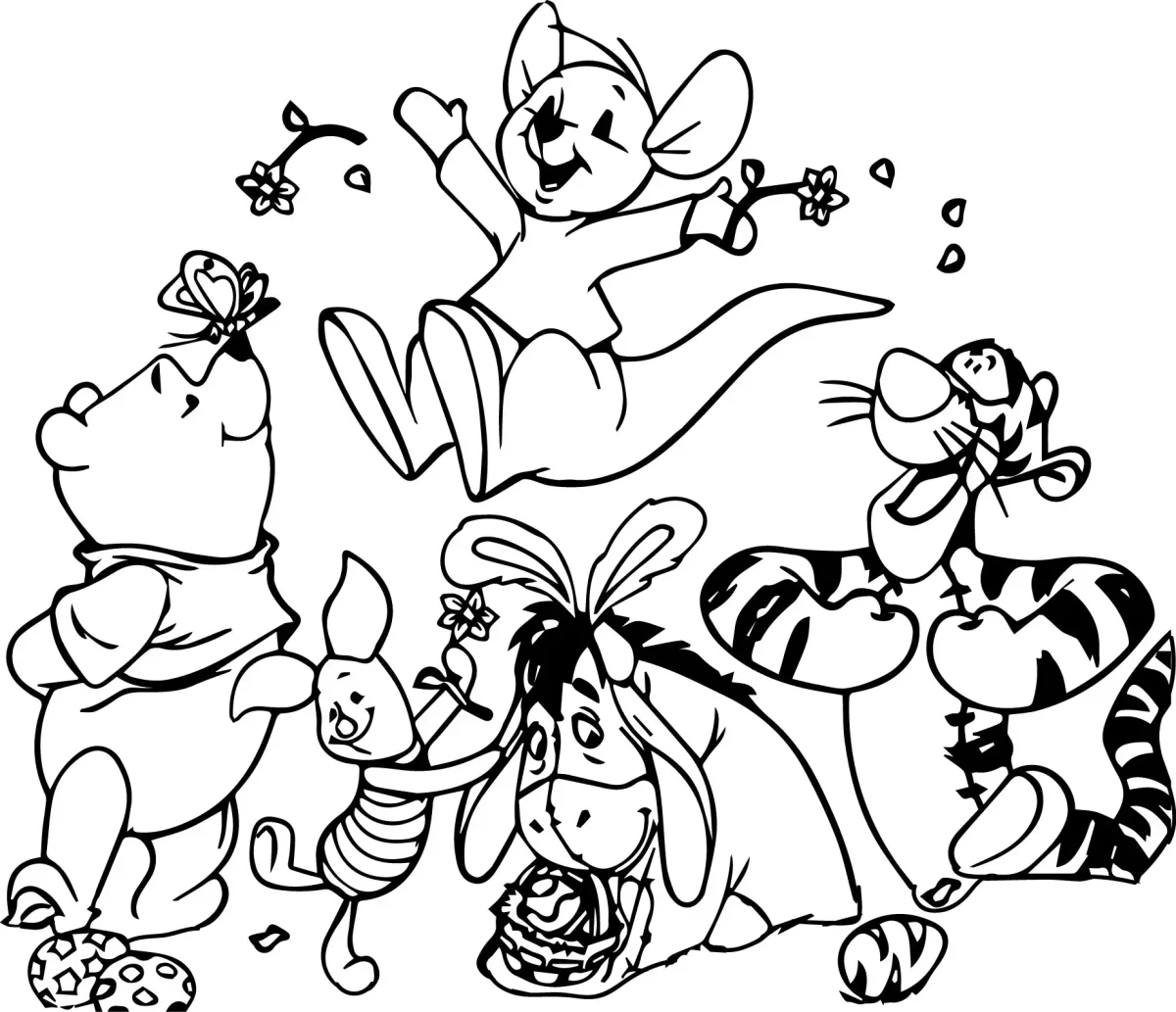 Контурные рисунки для детей