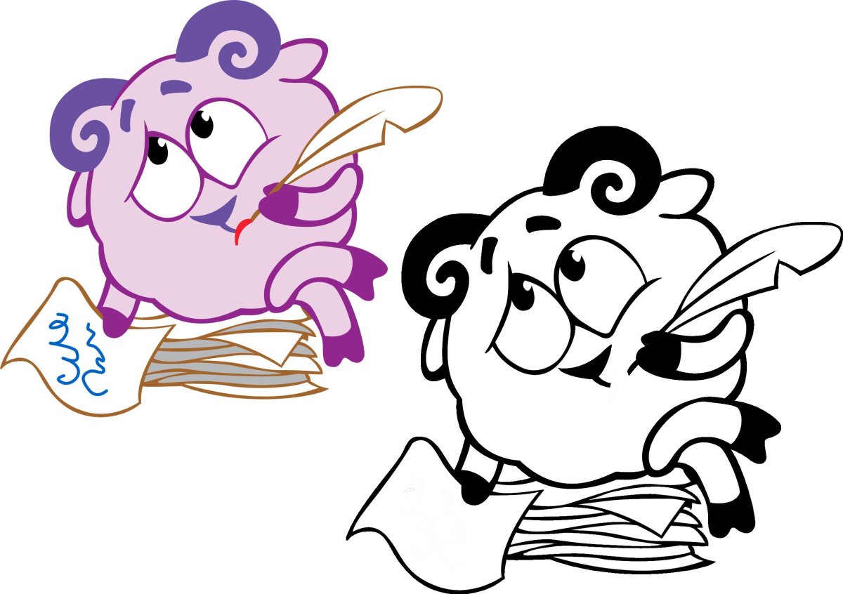 Разукрашки Смешарики