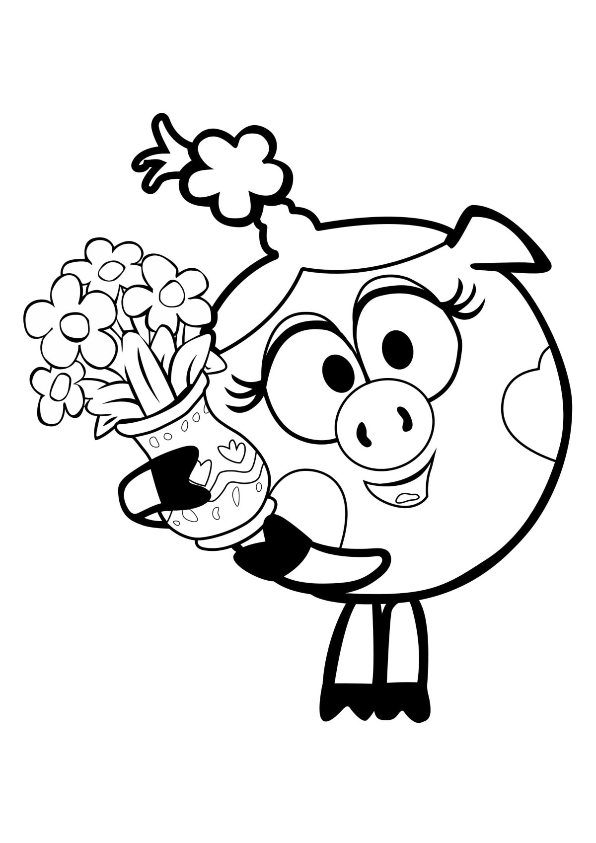 Смешарики раскраска для детей