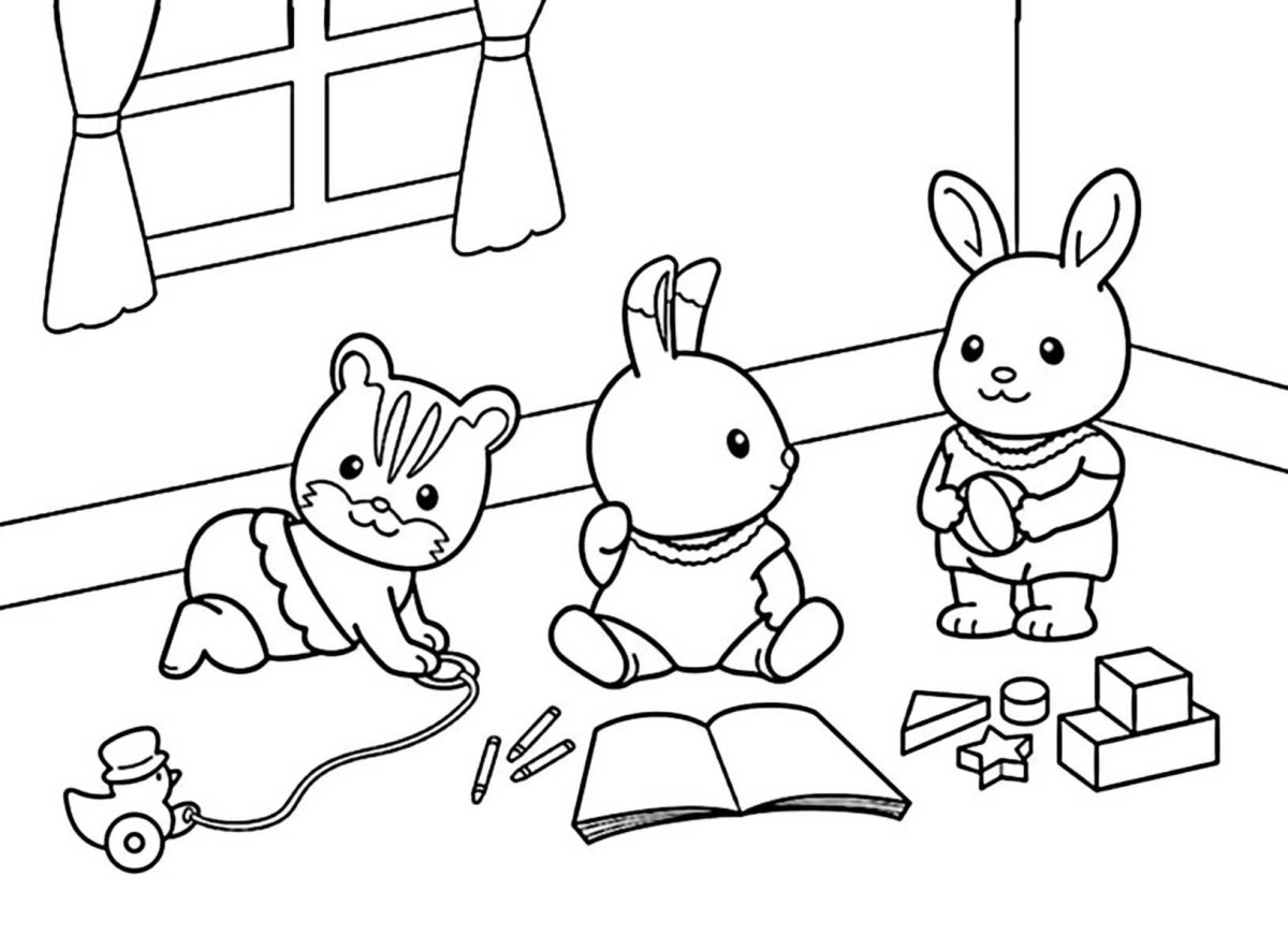 Мультяшная семья Зайцев