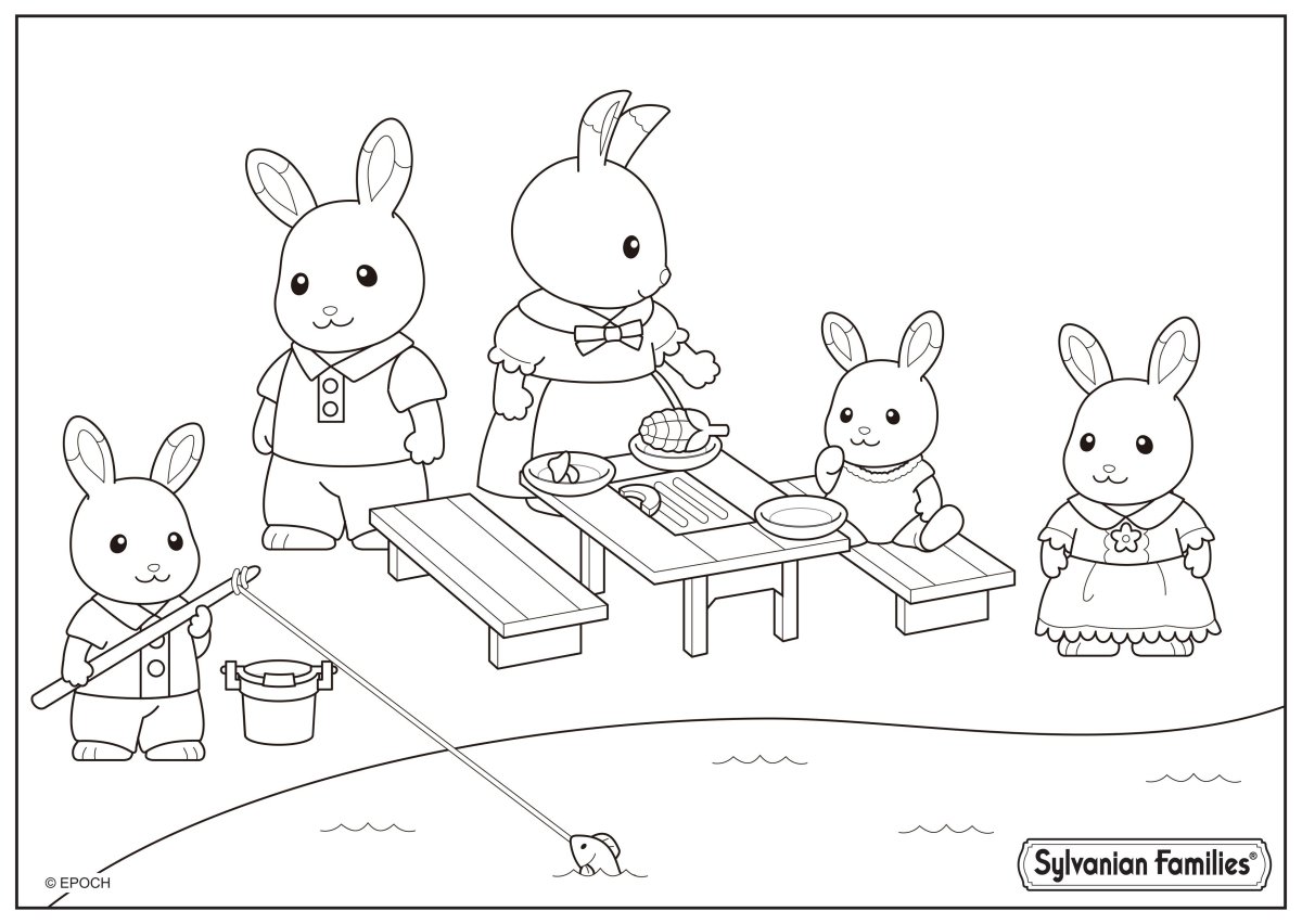 Раскраска Сильваниан Фэмили
