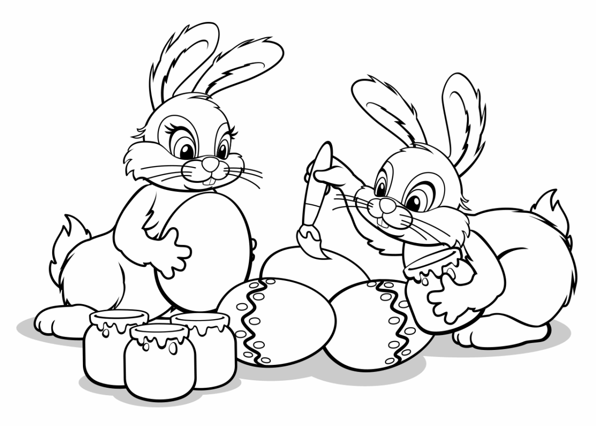 Раскраски для девочек зайчики милые