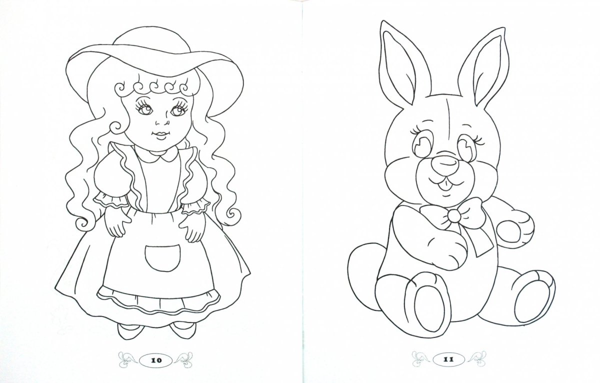 Книжки разукрашки для девочек