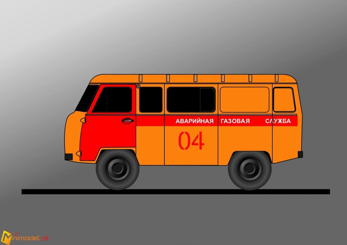 УАЗ 452 Буханка раскраска