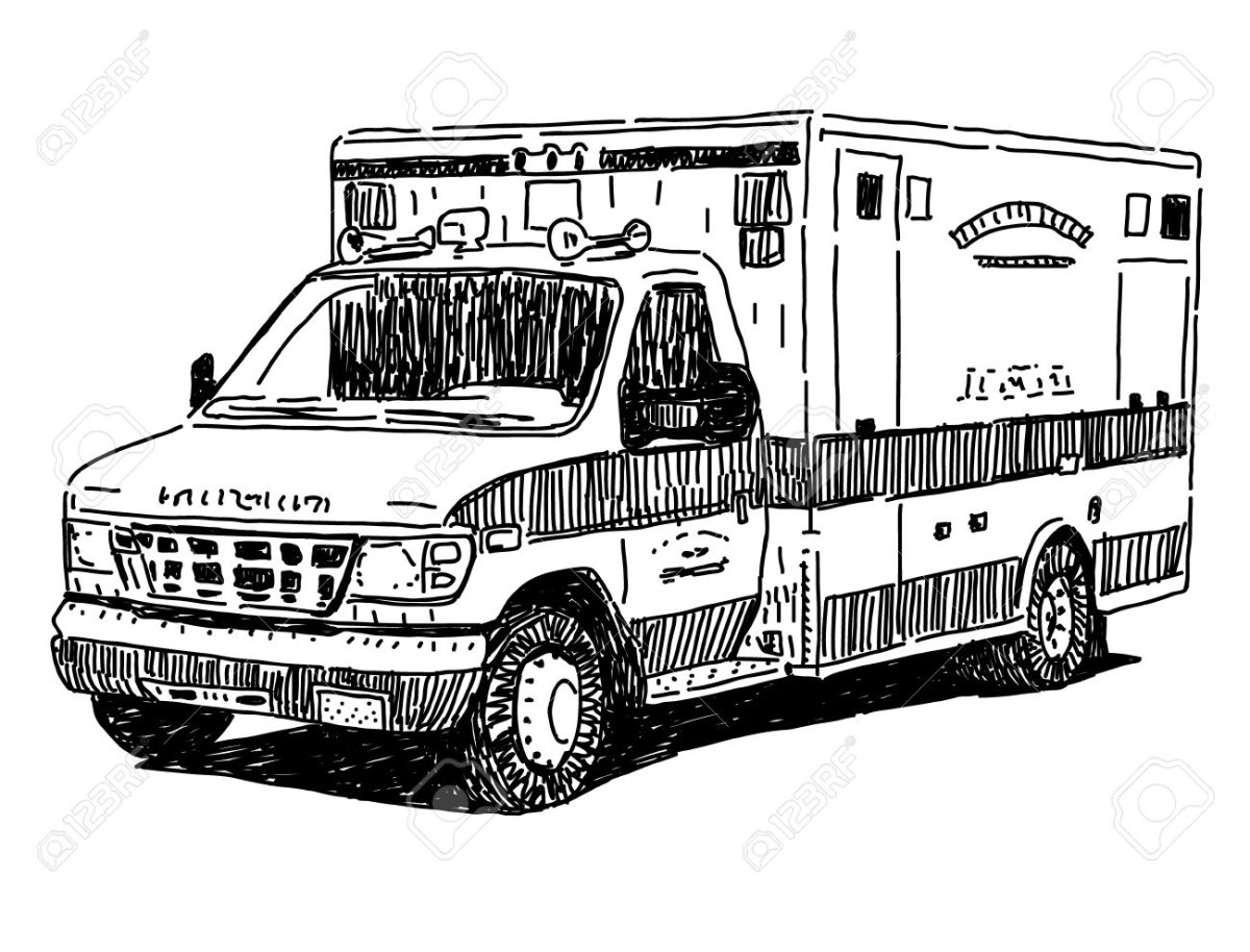 Раскраска скорая помощь