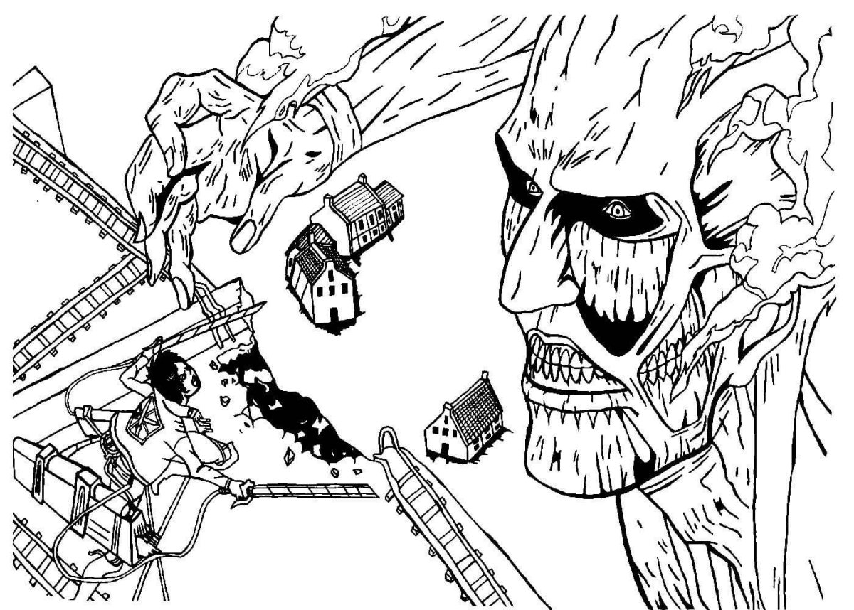 Атака титанов Колосаль Титан Манга