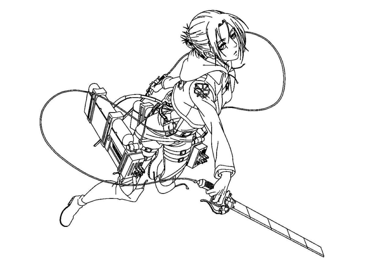 Разукрашки атака титанов