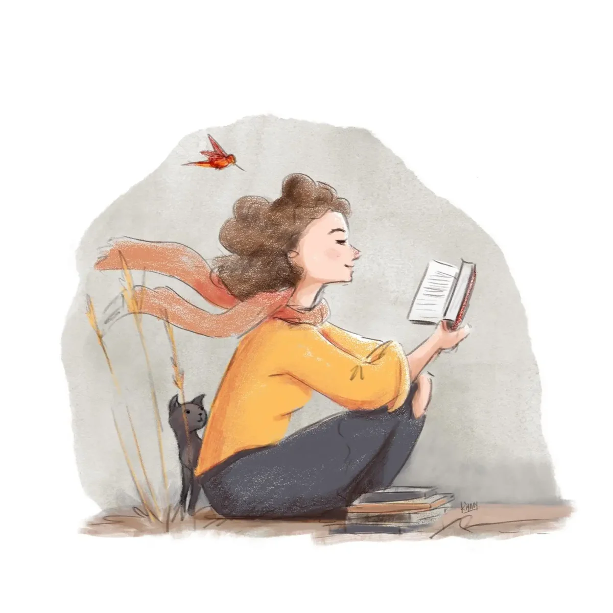 Косметолог в мультяшном стиле