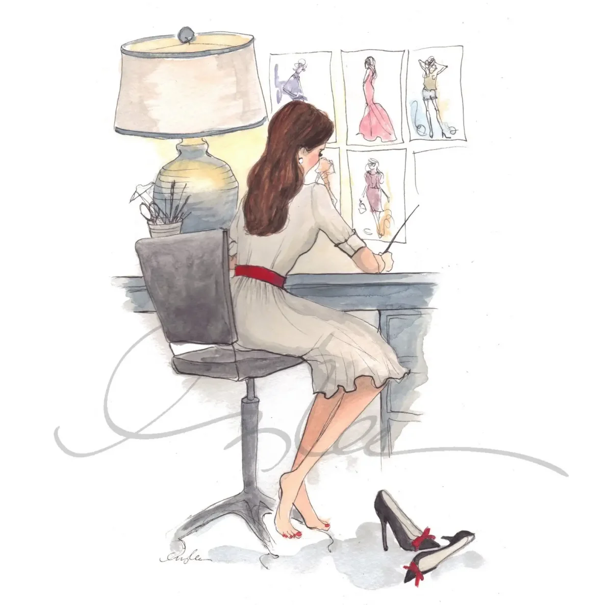 Поездка рисунок