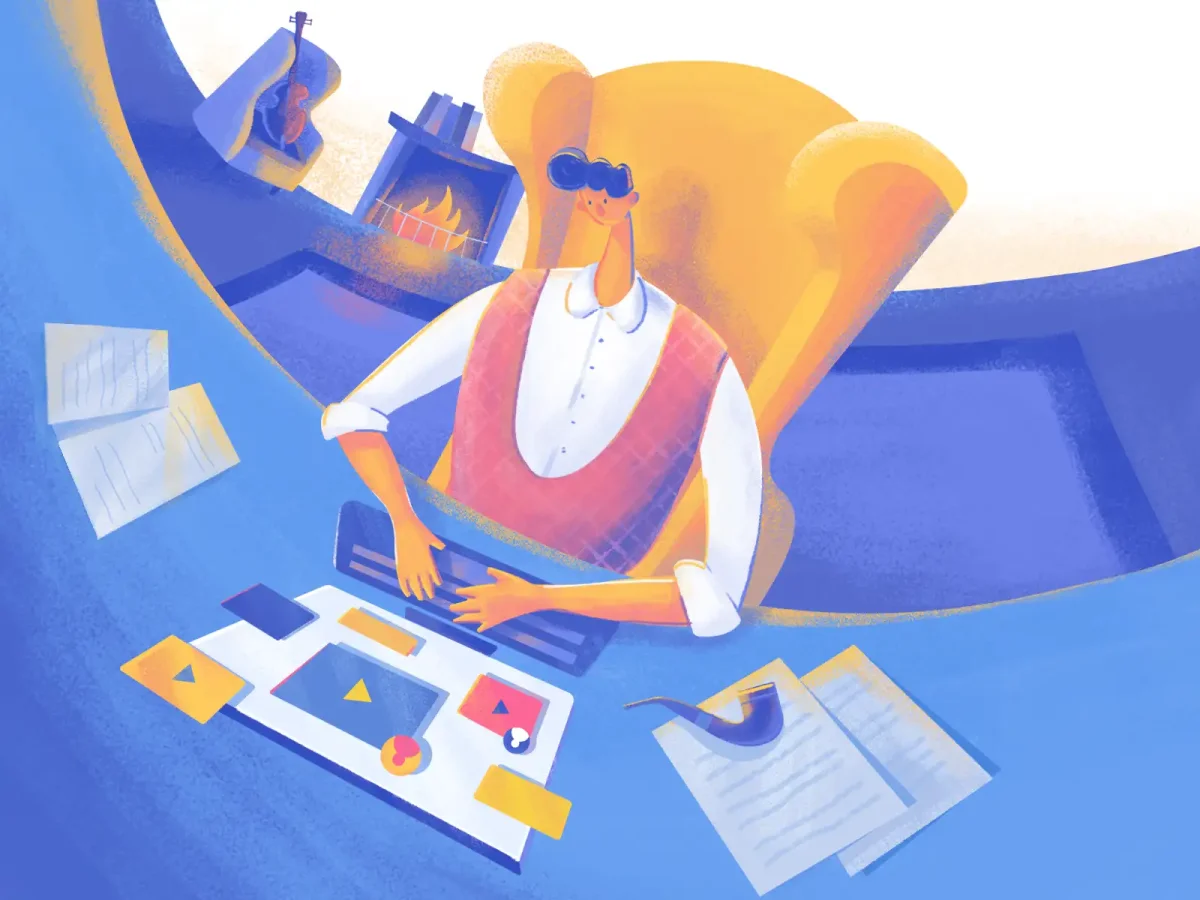 Акварельные открытки для вязальщиц