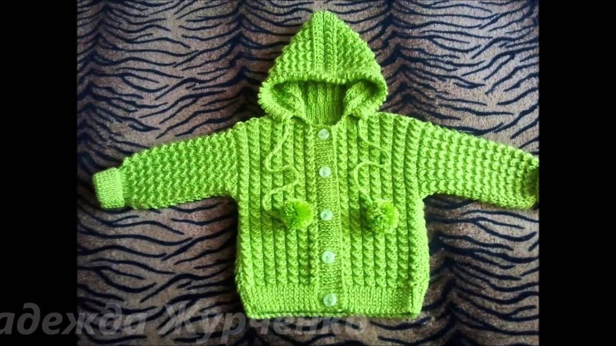 Жакет Шанель спицами узор гусиные лапки