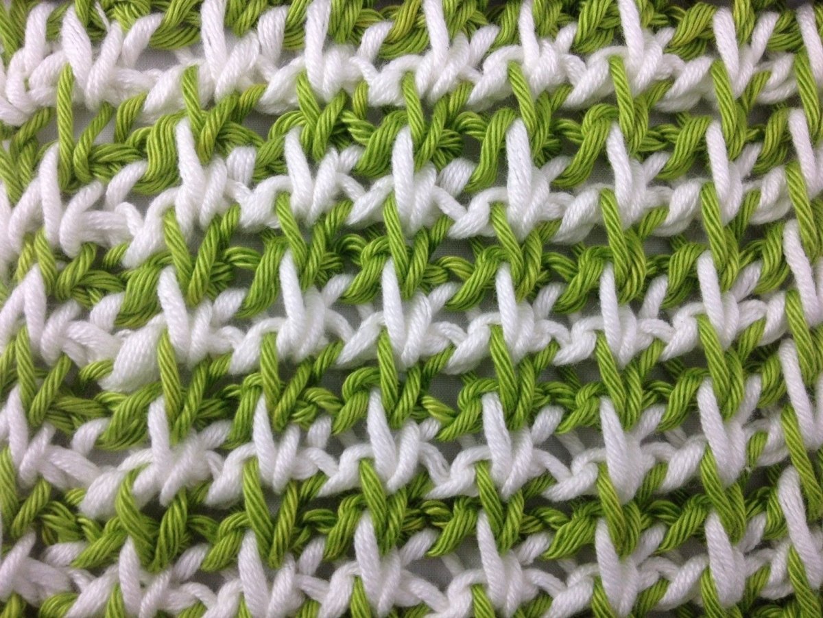 Узор гусиные лапки крючком схема