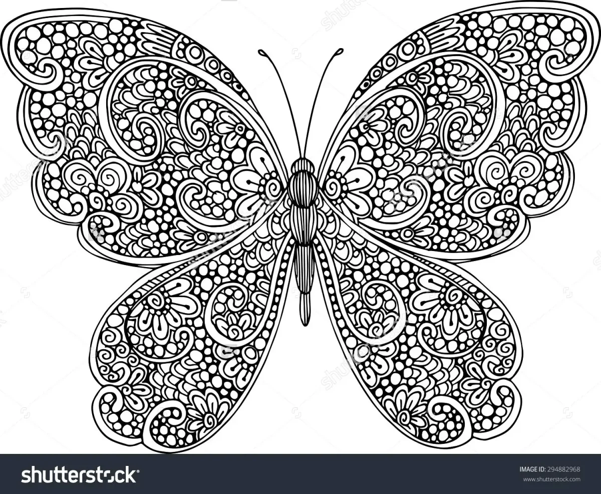 Принт черно белый бесшовный